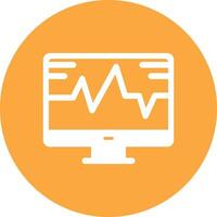 System Monitoring Glyph Multi Circle Icon vector