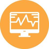 System Monitoring Glyph Multi Circle Icon vector