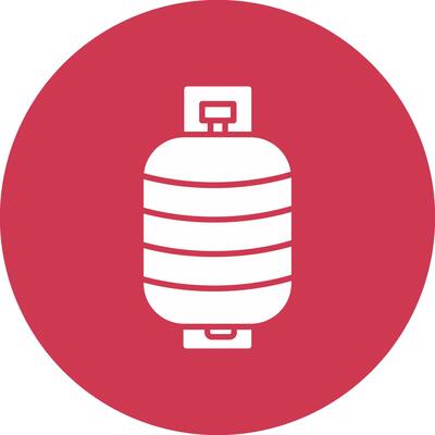 Tank Glyph Multi Circle Icon