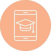 Graduation Line Multi Circle Icon vector