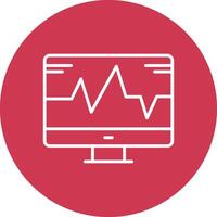 System Monitoring Line Multi Circle Icon vector