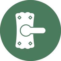Door Handle Glyph Multi Circle Icon vector