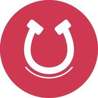 Horseshoe Glyph Multi Circle Icon vector