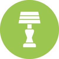 Lamp Glyph Multi Circle Icon vector