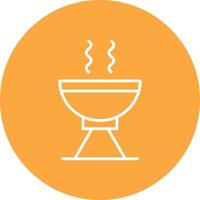 Grill Line Multi Circle Icon vector