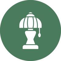 Lamp Glyph Multi Circle Icon vector