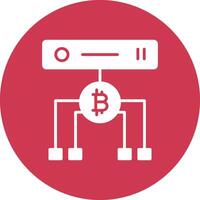 Data Volume Glyph Multi Circle Icon vector