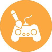 Controller Glyph Multi Circle Icon vector