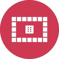 Board Games Glyph Multi Circle Icon vector