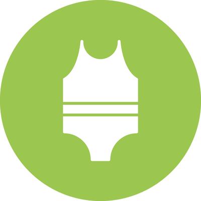Swimsuit Glyph Multi Circle Icon