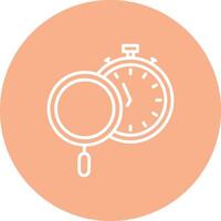 Time Tracking Line Multi Circle Icon vector