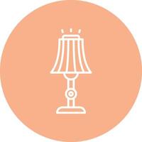 Floor Lamp Line Multi Circle Icon vector