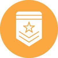 Badge Glyph Multi Circle Icon vector