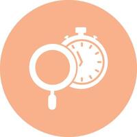 Time Tracking Glyph Multi Circle Icon vector