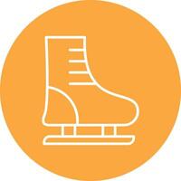 Ice Skating Line Multi Circle Icon vector