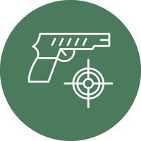 Shooting Line Multi Circle Icon vector