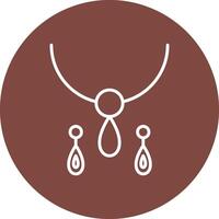 Jewelry Line Multi Circle Icon vector