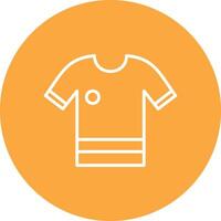 Shirt Line Multi Circle Icon vector