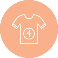 Shirt Line Multi Circle Icon vector