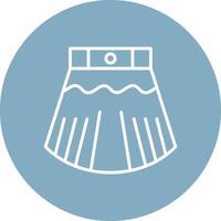 Skirt Line Multi Circle Icon vector