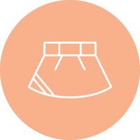 Skirt Line Multi Circle Icon vector