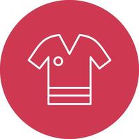 Shirt Line Multi Circle Icon vector