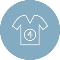 Shirt Line Multi Circle Icon vector