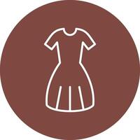 Dress Line Multi Circle Icon vector