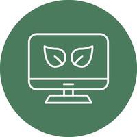Eco Line Multi Circle Icon vector