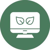 Eco Glyph Multi Circle Icon vector