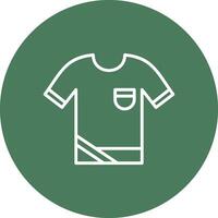 Shirt Line Multi Circle Icon vector