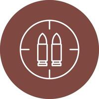 Ammo Line Multi Circle Icon vector