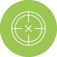 Scope Line Multi Circle Icon vector