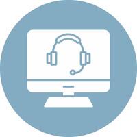 Computer Glyph Multi Circle Icon vector