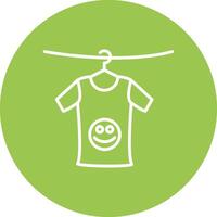 Clothes Line Multi Circle Icon vector