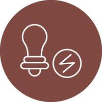 Energy Saving Line Multi Circle Icon vector