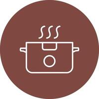 Boiling Line Multi Circle Icon vector
