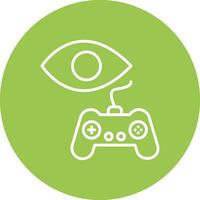 Viewership Line Multi Circle Icon vector