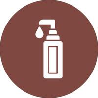 Face Cleanser Glyph Multi Circle Icon vector