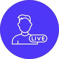 Man Line Multi Circle Icon vector