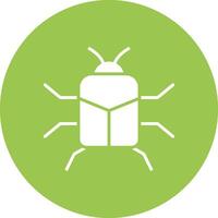 ciervo escarabajo glifo multi circulo icono vector