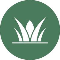 Grass Glyph Multi Circle Icon vector