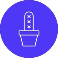 Cactus Line Multi Circle Icon vector
