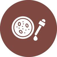 Petri Dish Glyph Multi Circle Icon vector