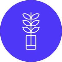 Plant Line Multi Circle Icon vector