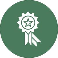 Award Glyph Multi Circle Icon vector