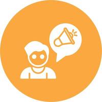 Promotion Glyph Multi Circle Icon vector