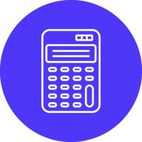 Scientific Calculator Line Multi Circle Icon vector