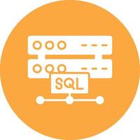 Sql Glyph Multi Circle Icon vector