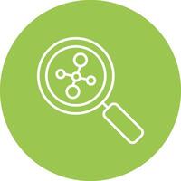 Molecules Line Multi Circle Icon vector
